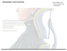Tablet Screenshot of ergonomicchaircentral.com